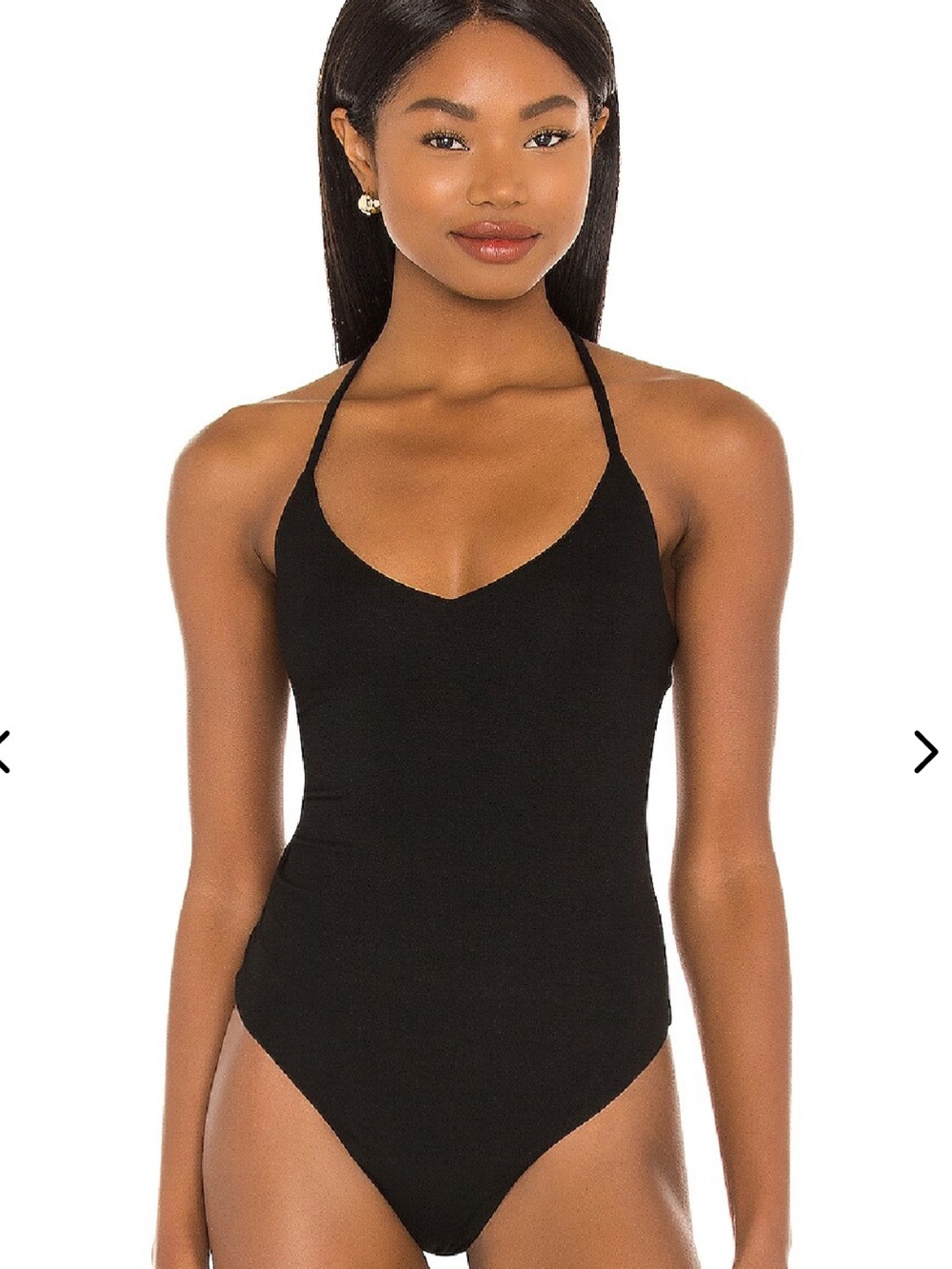 NWT Lovers and Friends Marissa Black Backless Bodysuit